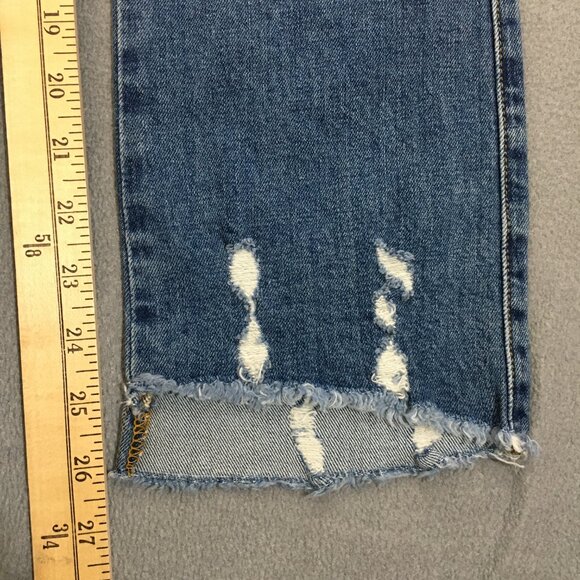 NWT Siwy Jean Womens Straight fit Size 27 Bellissima Take a Chance Step Fray Hem - Picture 9 of 13